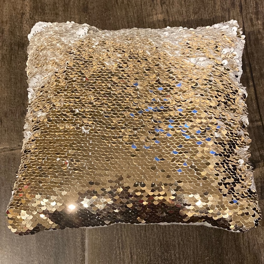 flip sequin pillow